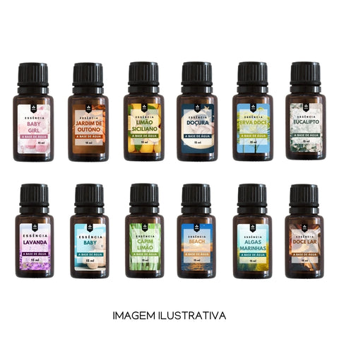 Kit de 5 Essencias de 15ml para Difusor Aromático