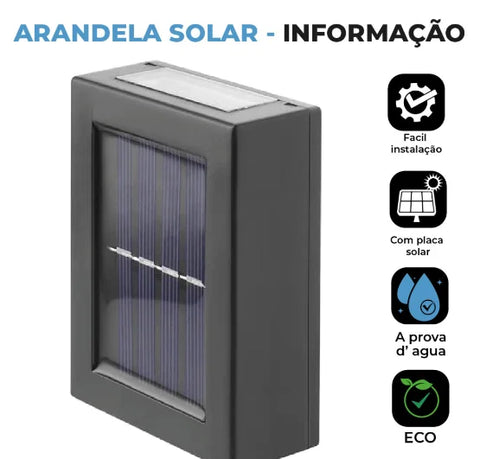 Arandela Solar Slim LED