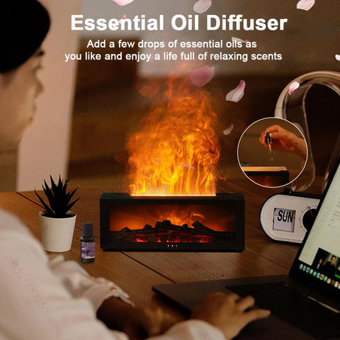 Home Aroma Humidifier Flame