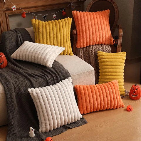 Striped Soft Cushion Cover