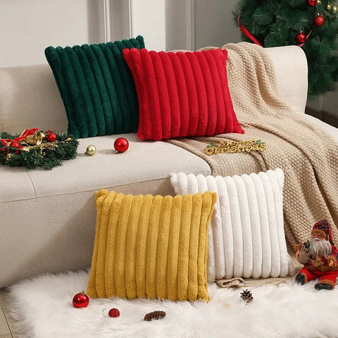 Striped Soft Cushion Cover
